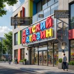 Вывеска «Детский магазин» — Объемные световые буквы