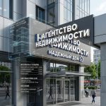 Вывеска для агентства недвижимости на композитной подложке