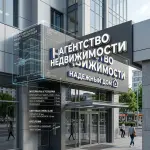 Вывеска для агентства недвижимости на композитной подложке