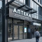 Вывеска для аптеки на композитной подложке