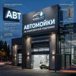 Вывеска для автомойки на композитной подложке