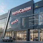 Вывеска для автосалона на композитной подложке
