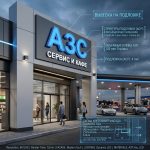 Вывеска для АЗС на композитной подложке