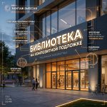 Вывеска для библиотеки на композитной подложке