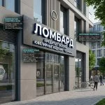 Вывеска для ломбарда на композитной подложке