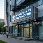 Вывеска для медицинской лаборатории на композитной подложке