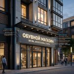 Вывеска для обувного магазина на композитной подложке