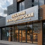 Вывеска для пекарни и кондитерской на композитной подложке