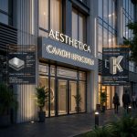 Вывеска для салона красоты на композитной подложке
