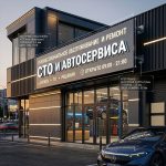 Вывеска для СТО и автосервиса на композитной подложке