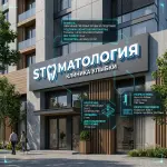 Вывеска для стоматологии на композитной подложке