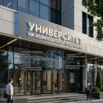 Вывеска для университета на композитной подложке