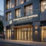 Вывеска для юридической фирмы на композитной подложке