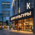 Вывеска «Дом культуры» — Объемные световые буквы