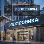 Вывеска «Электроника» — Объемные световые буквы
