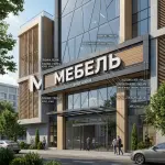 Вывеска «Мебель» — Объемные световые буквы