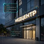 Вывеска «Медцентр» — Объемные световые буквы