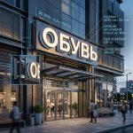 Вывеска «Обувь» — Объемные световые буквы
