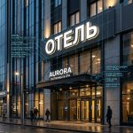 Вывеска «Отель» — Объемные световые буквы