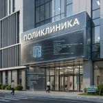 Вывеска «Поликлиника» — Объемные световые буквы