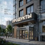 Вывеска «Продукты» — Объемные световые буквы