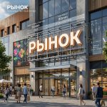 Вывеска «Рынок» — Объемные световые буквы