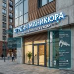 Вывеска «Студия маникюра» — Объемные световые буквы