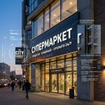 Вывеска «Супермаркет» — Объемные световые буквы