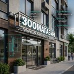 Вывеска «Зоомагазин» — Объемные световые буквы