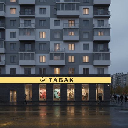 Световой короб (лайтбокс) для табачного магазина