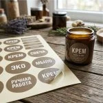 Печать этикеток на виниловой пленке (в листах)