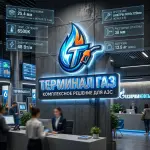 Интерьерная вывеска для АЗС с подсветкой