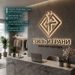 Интерьерная вывеска для магазина одежды с подсветкой