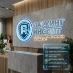 Интерьерная вывеска для парковки с подсветкой