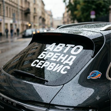 Печать виниловых наклеек на авто (на кузов и стекла)