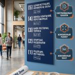 Настенный поэтажный указатель из ПВХ (Эконом)