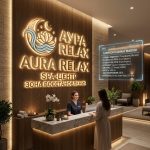 Объемный логотип вывеска для SPA-центра с подсветкой
