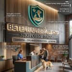 Объемный логотип вывеска для ветеринарной клиники с подсветкой