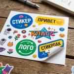 Печать наклеек с контурной резкой (на пленке)