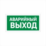 Табличка ФЭС «Аварийный выход» (Фотолюминесцентная)