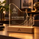 Фигурный акрилайт с логотипом — изображение 2