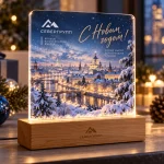 Новогодний акрилайт с логотипом — изображение 4