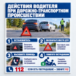 Стенд «Действия водителя при дорожно-транспортном происшествии»
