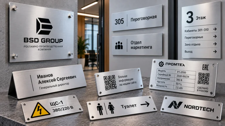 Алюминиевые таблички