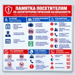 Информационный стенд «Памятка посетителям по антитеррористической безопасности»