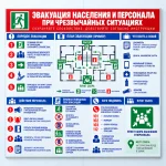 Стенд «Эвакуация населения и персонала при чрезвычайных ситуациях»