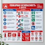 Стенд «Пожарная безопасность в школе»