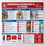 Стенд «Пожарная безопасность на складе»