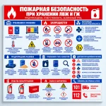 Стенд «Пожарная безопасность при хранении ЛВЖ и ГЖ»
