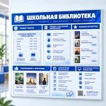 Информационный стенд «Школьная библиотека»